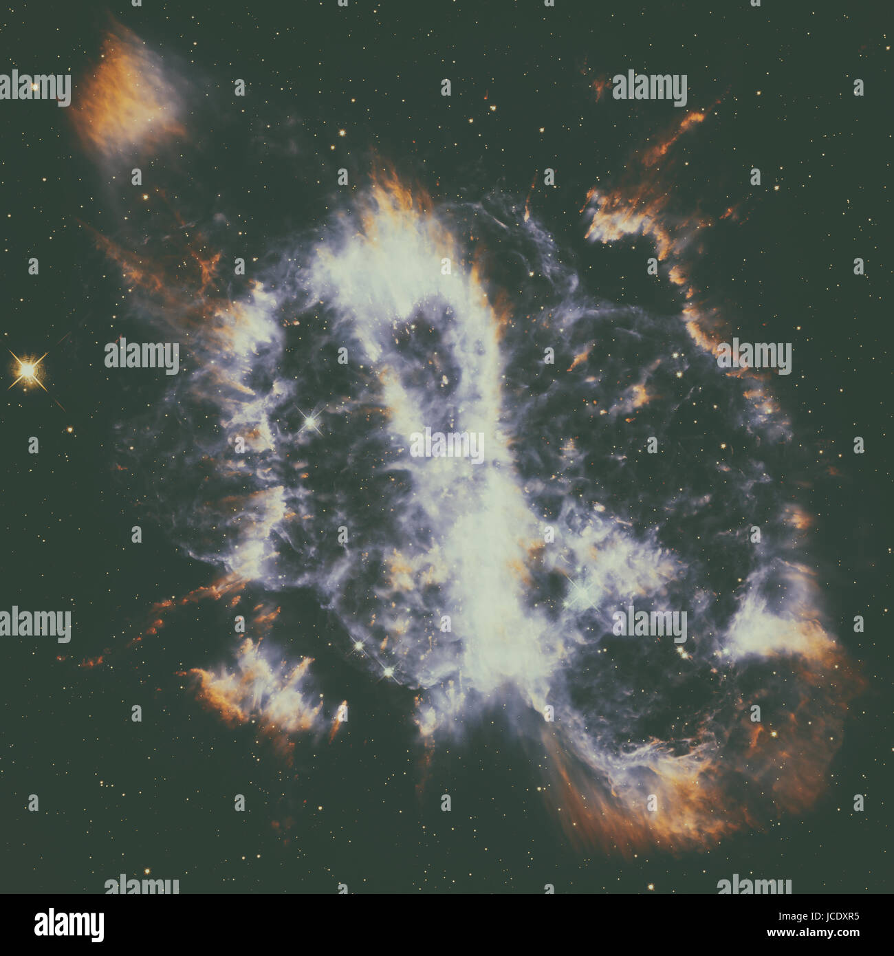 Spiral Planetary Nebula or NGC 5189. Located in the constellation Musca ...