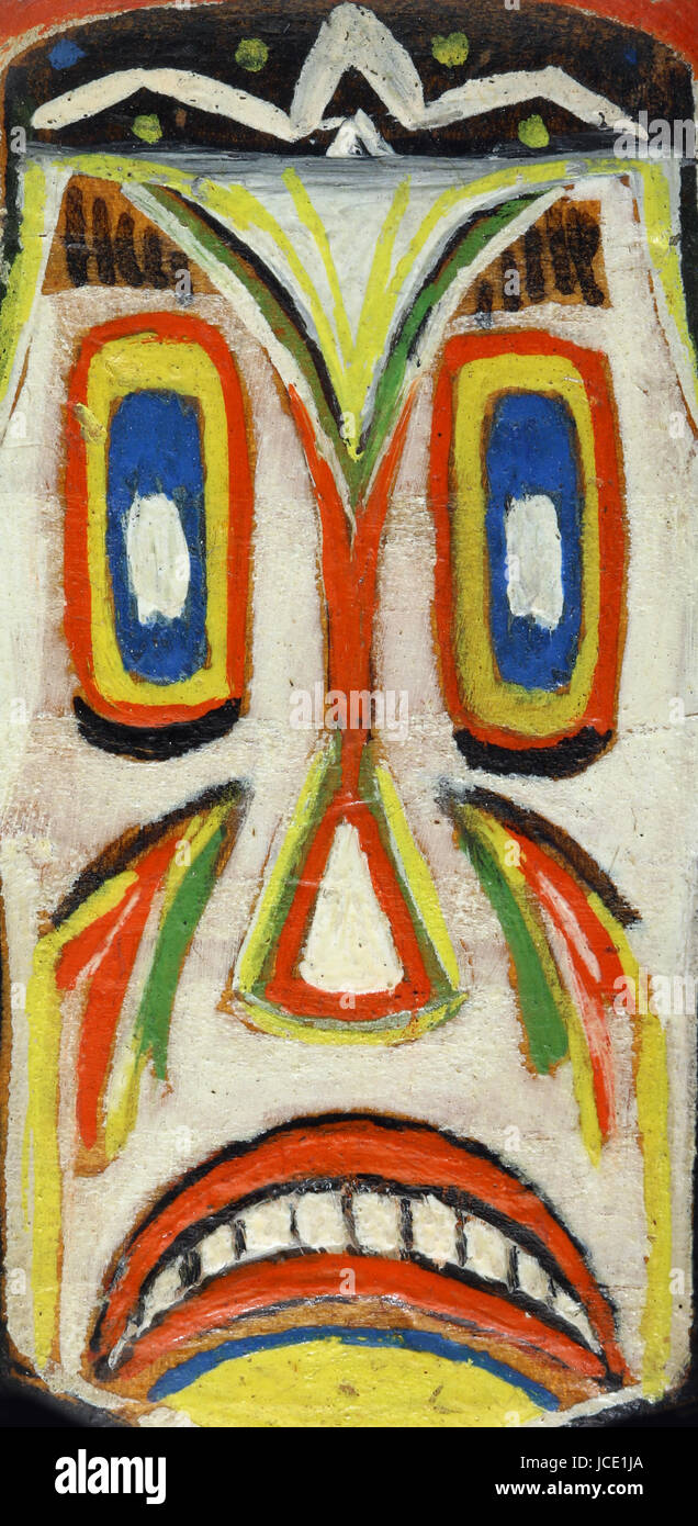 Grinning mask isolated on white background Stock Photo - Alamy