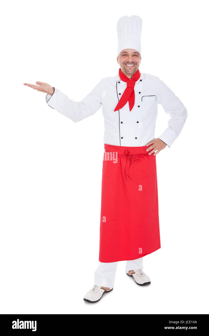 Cook Photo Portrait Portrait of a handsome cook. Isolated on white Stock Photo - Alamy