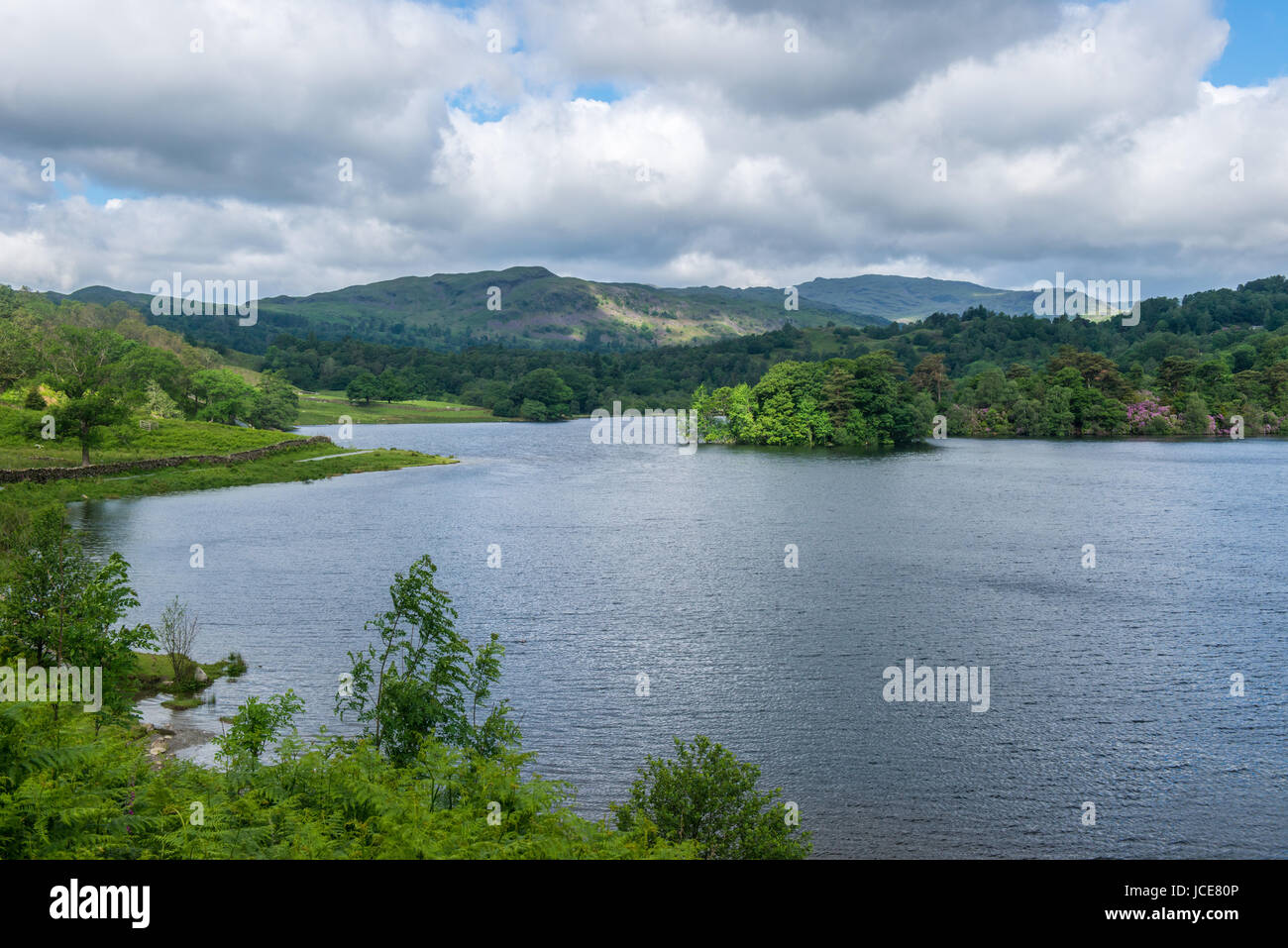 Rydal Water and Silver How Lake District Cumbria Stock Photo