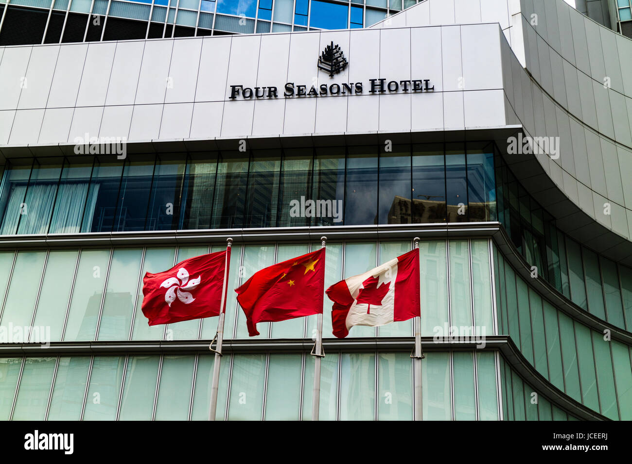 Four Seasons Hotel in Central district Hong Kong Stock Photo