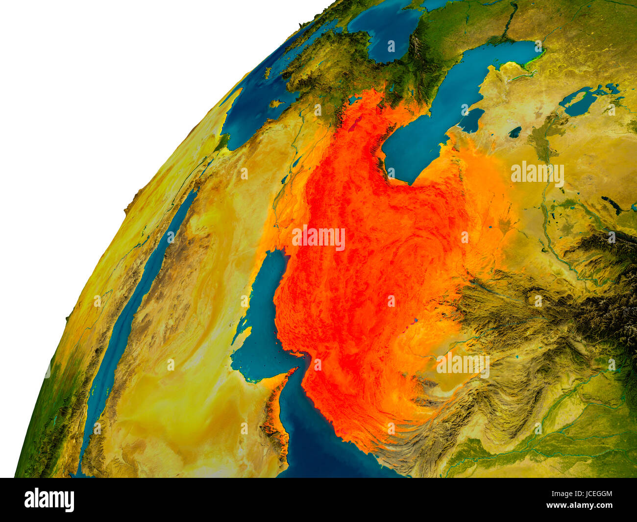 Topographic map of iran hi-res stock photography and images - Alamy