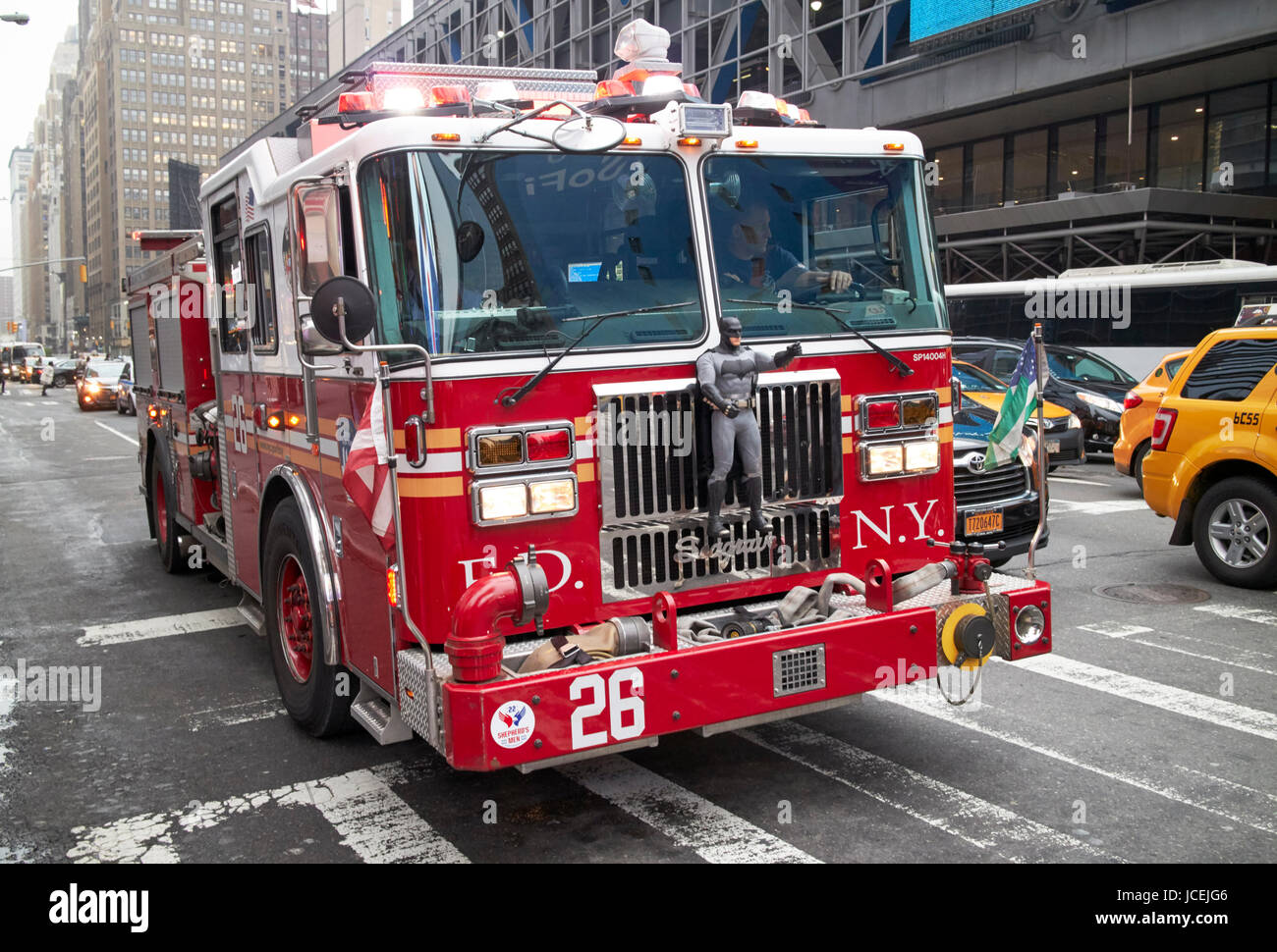 fdny engine New York City USA Stock Photo