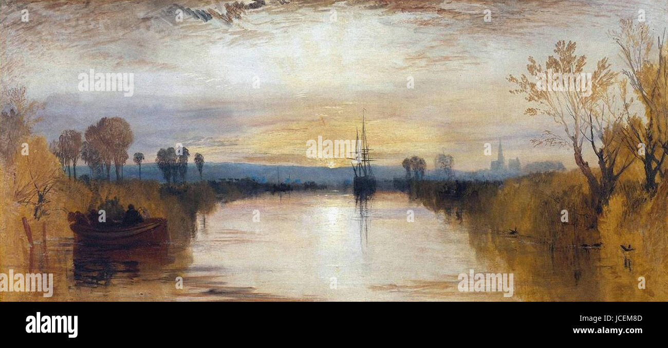 Joseph Mallord William Turner - Chichester Canal 1828 Stock Photo - Alamy