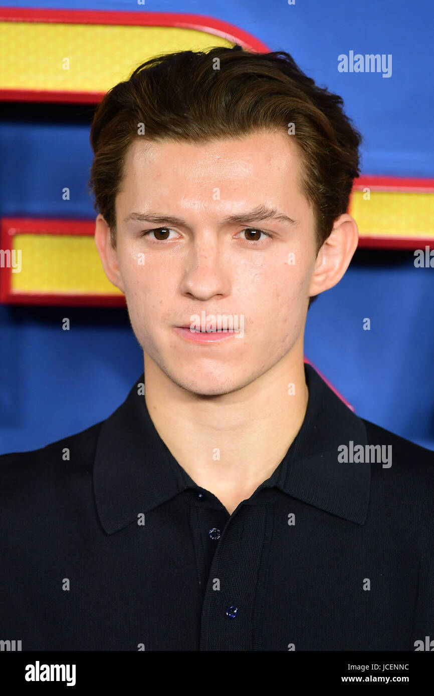 Tom Holland attending the SpiderMan Photocall held at the