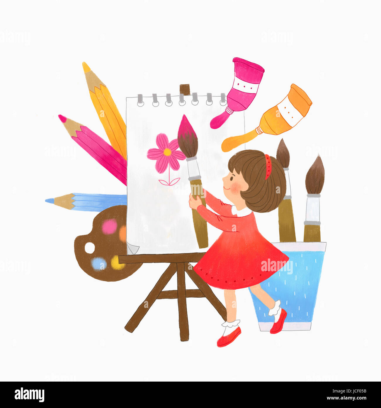 School subject, art Stock Photo Alamy