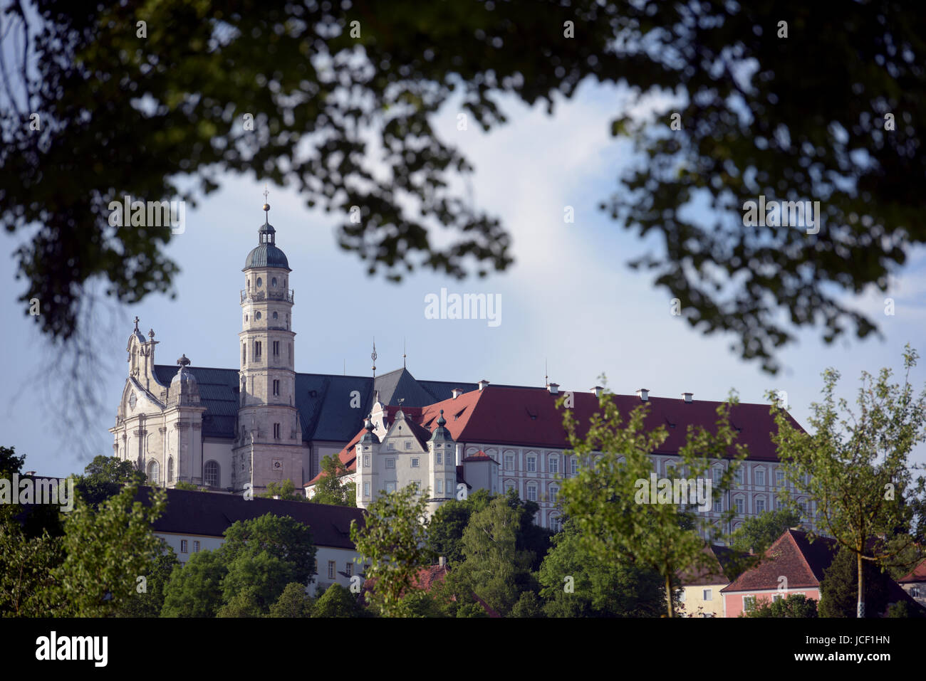 Neresheim, Germany. 13th June, 2017. Neresheim Abbey in Neresheim