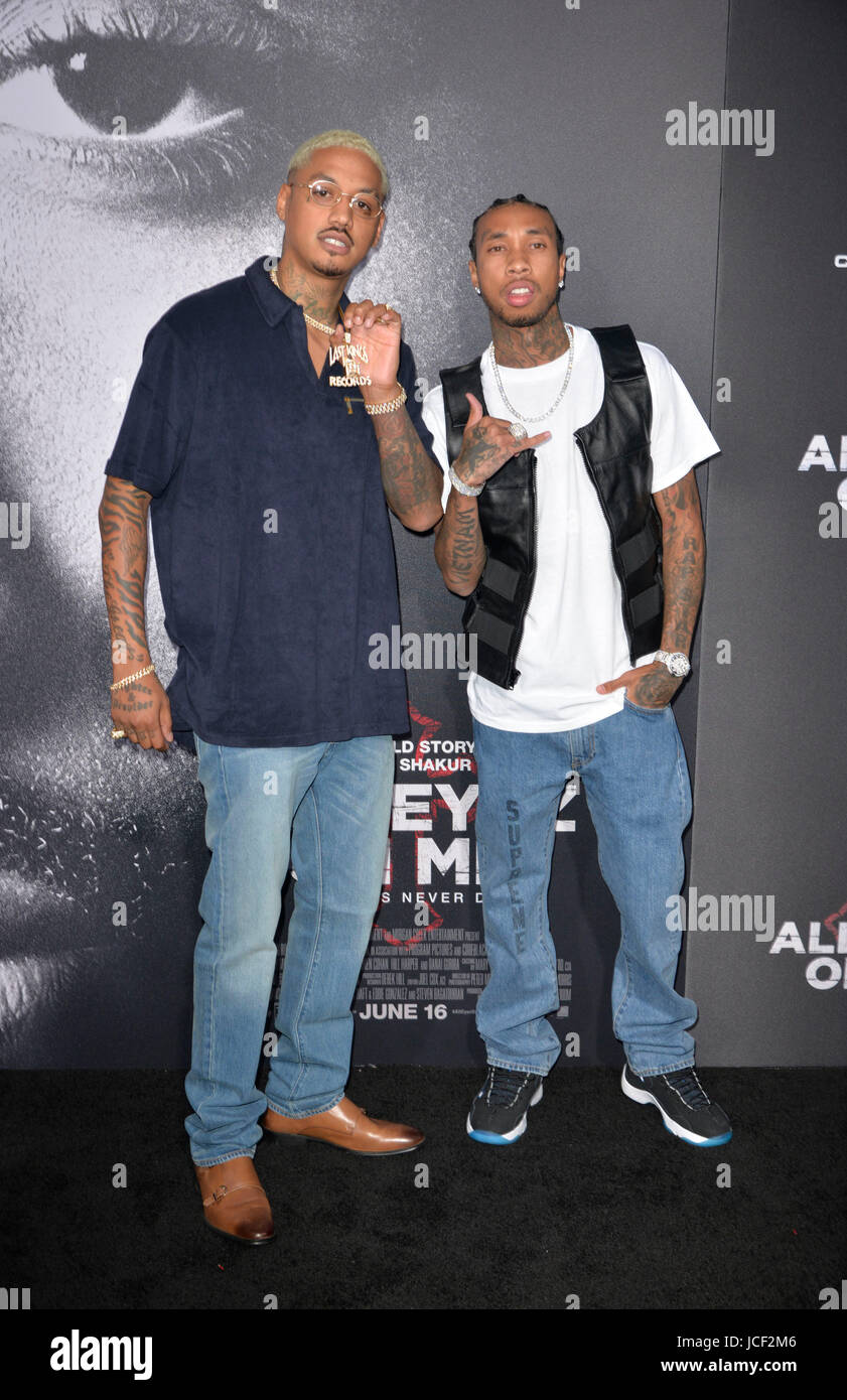 Westwood, Ca. 14th June, 2017. Tyga at the "All Eyez On Me" Los Angeles ...