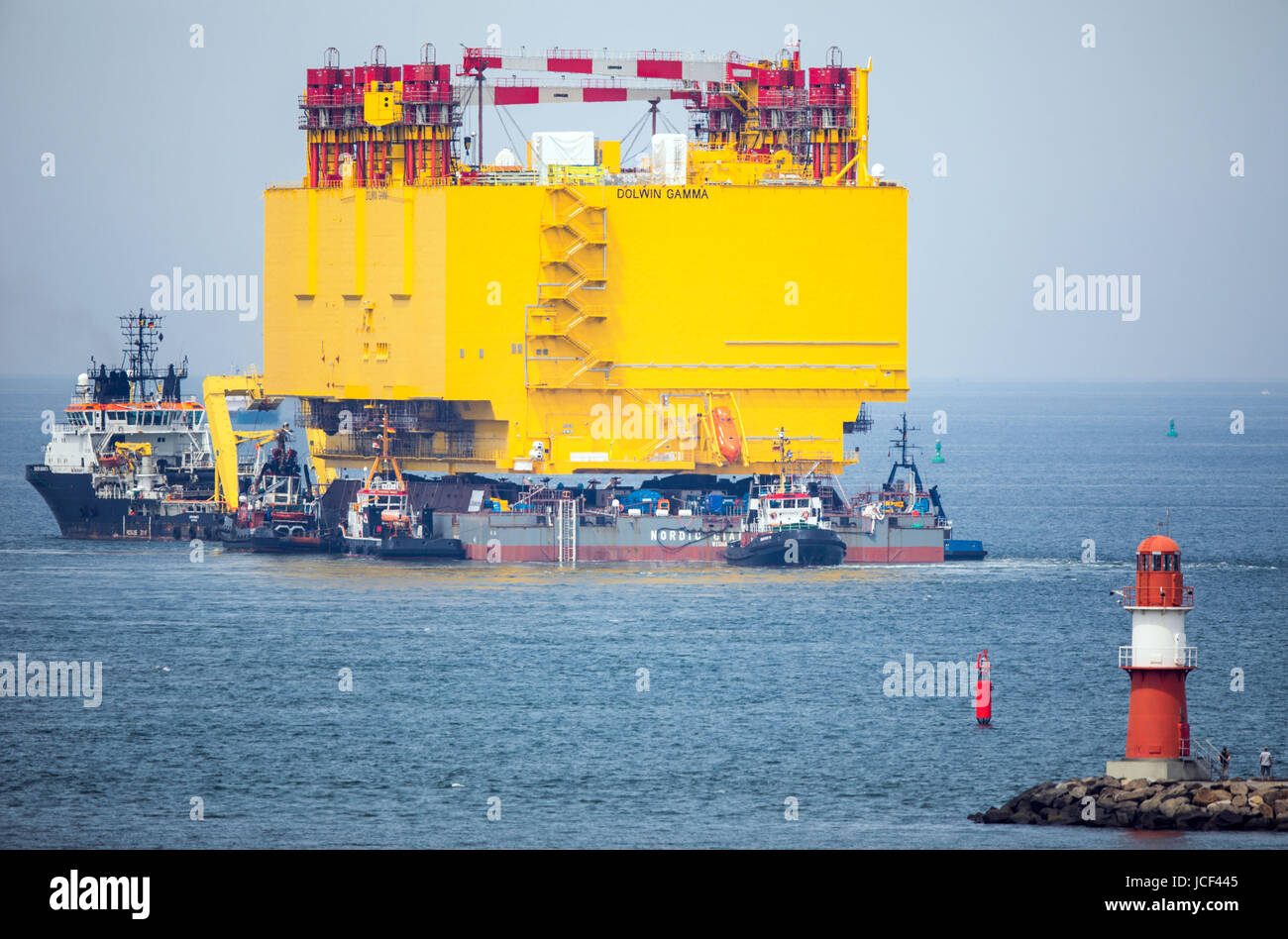 The large converter platform for the offshore wind plant 