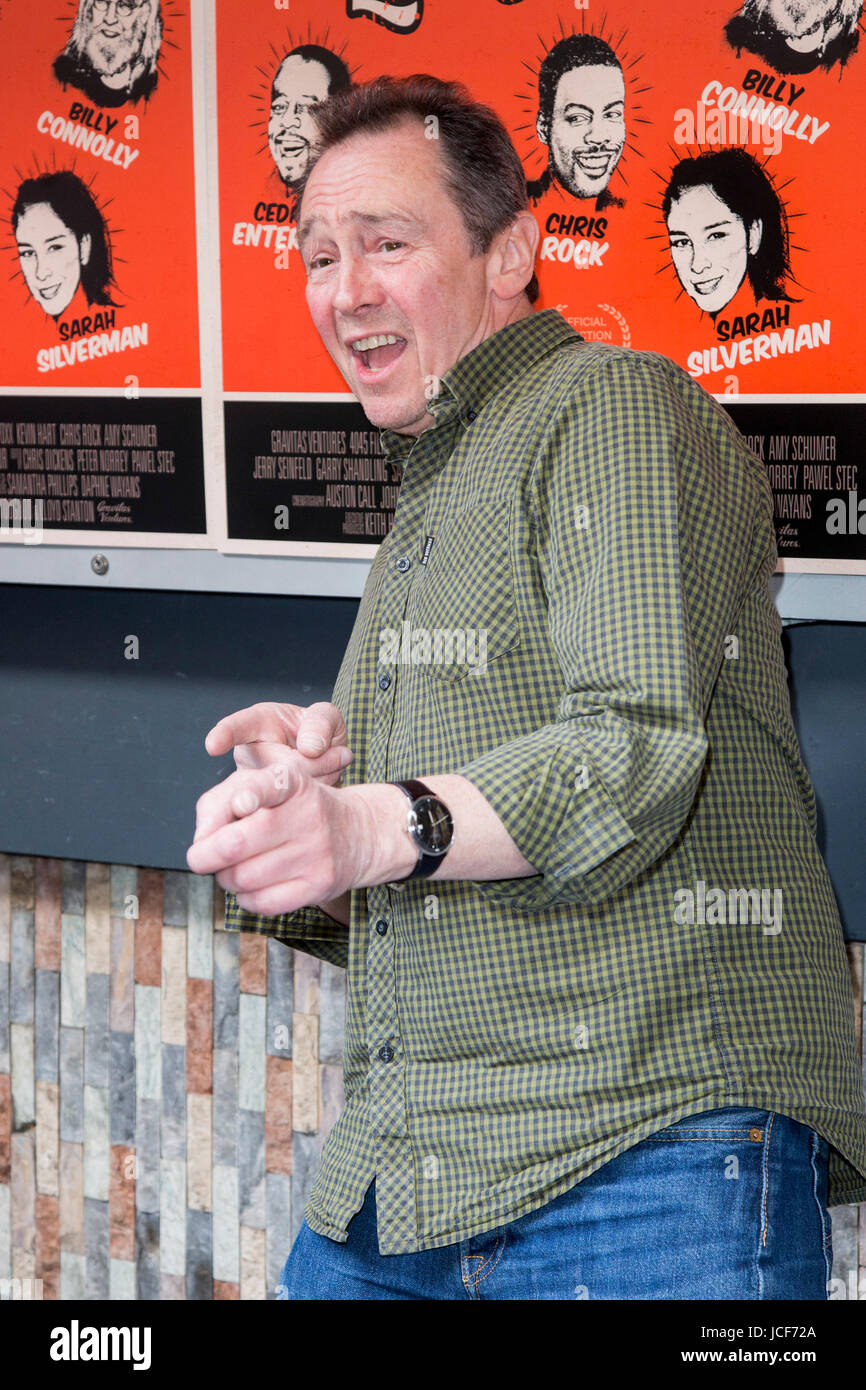 London, UK. 15 June 2017. Paul Whitehouse arrives for the Dying Laughing premiere at the Prince Charles Cinema which opens to the public on 16th June. Dying Laughing is a film about stand-up comedy icons directed by Paul Toogood and Lloyd Stanton. Photo: Bettina Strenske/Alamy Live News Stock Photo