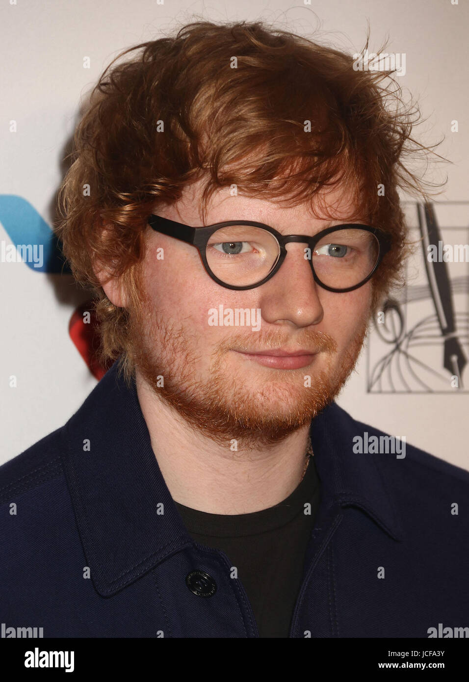 New York, New York, USA. 15th June, 2017. Songwriter/singer ED SHEERAN(02)