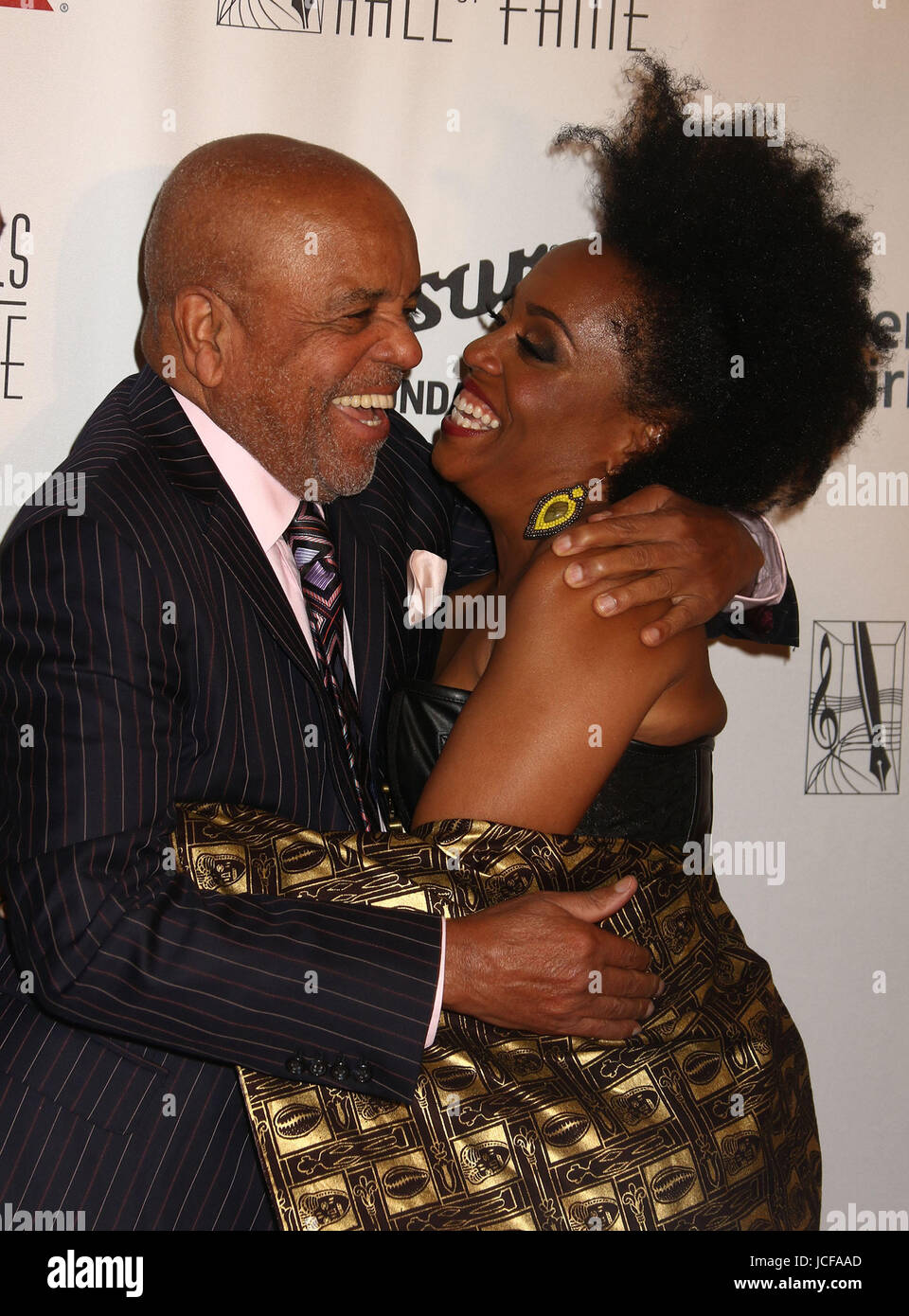 New York, New York, USA. 15th June, 2017. Producer BERRY GORDY and singer RHONDA ROSS KENDRICK
