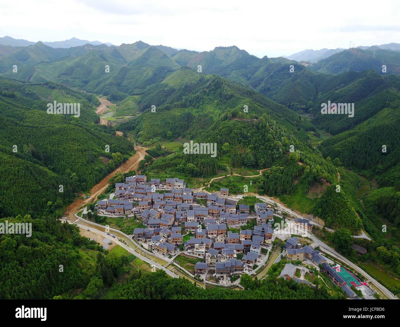 June 15, 2017 - China - Guizhou, CHINA-June 15 2017: (EDITORIAL USE ONLY. CHINA OUT) ..People of Buyi ethnic minority group show traditional culture in Fuyao Village, southwest China's Guizhou Province, June 9th,2017. (Credit Image: © SIPA Asia via ZUMA Wire) Stock Photo