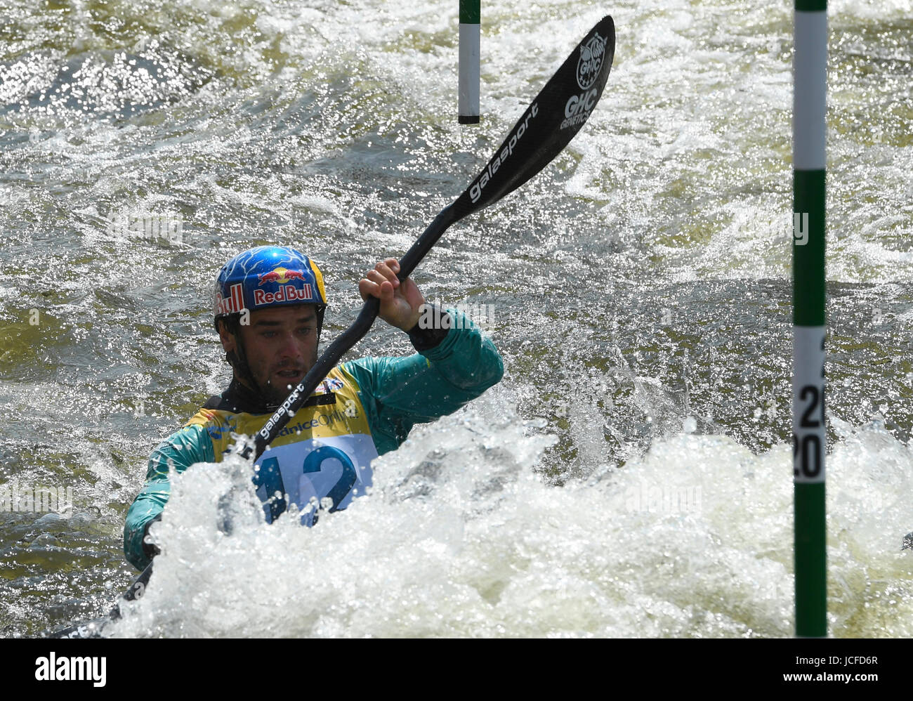 Prague, Czech Republic. 16th June, 2017. Czech canoeist Vavrinec