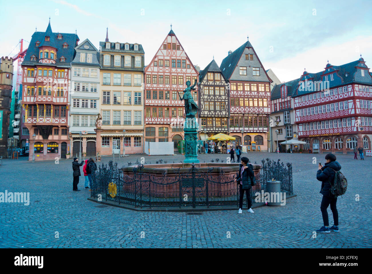 Römerberg, Altstadt, old town, Frankfurt am Main, Hesse, Germany Stock ...