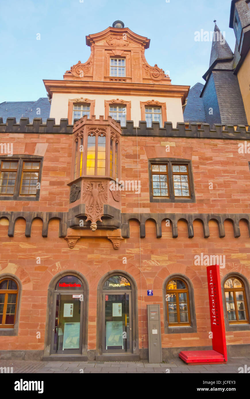 Historisches Museum, city history museum, Fahrtor, Altstadt, old town, Frankfurt am Main, Hesse, Germany Stock Photo