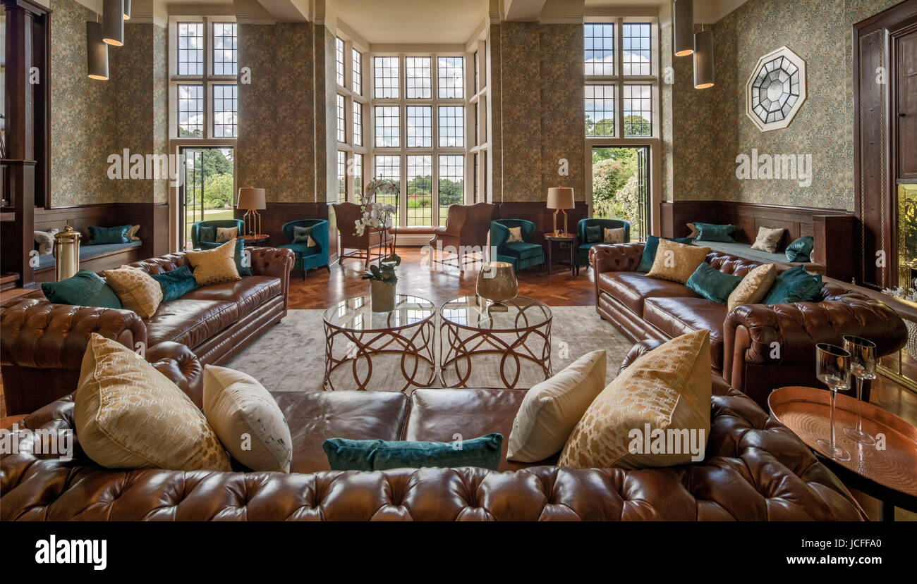 Residents' communal lounge. King Edward VII Estate Apartments, Midhurst