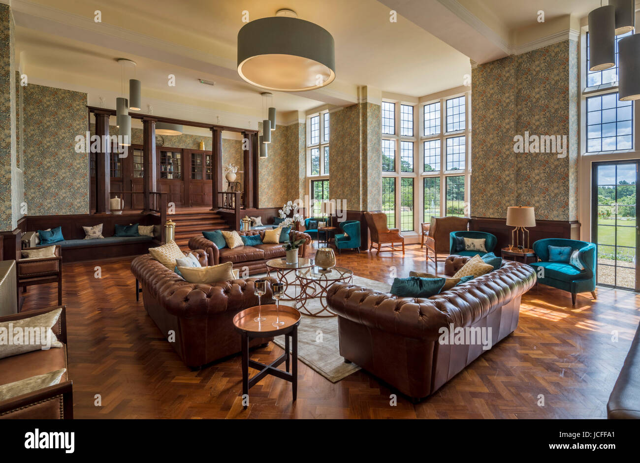 Residents' communal lounge. King Edward VII Estate Apartments, Midhurst