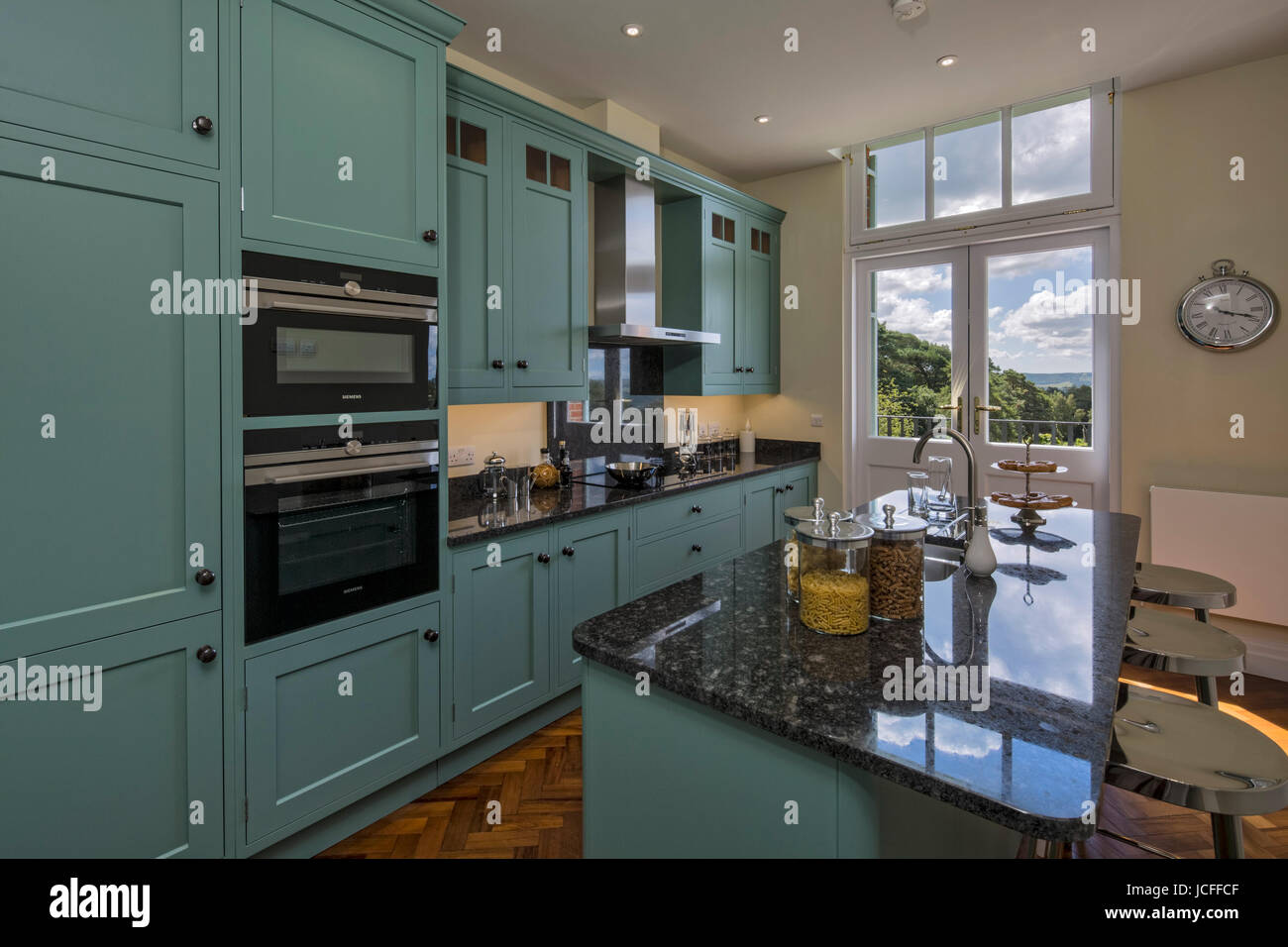 Kitchen with view to Sussex countryside. King Edward VII Estate
