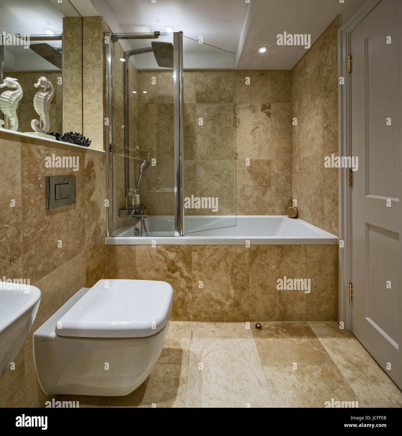 Bathroom. King Edward VII Estate Apartments, Midhurst, United Kingdom. Architect: City & Country developer, 2016. Stock Photo