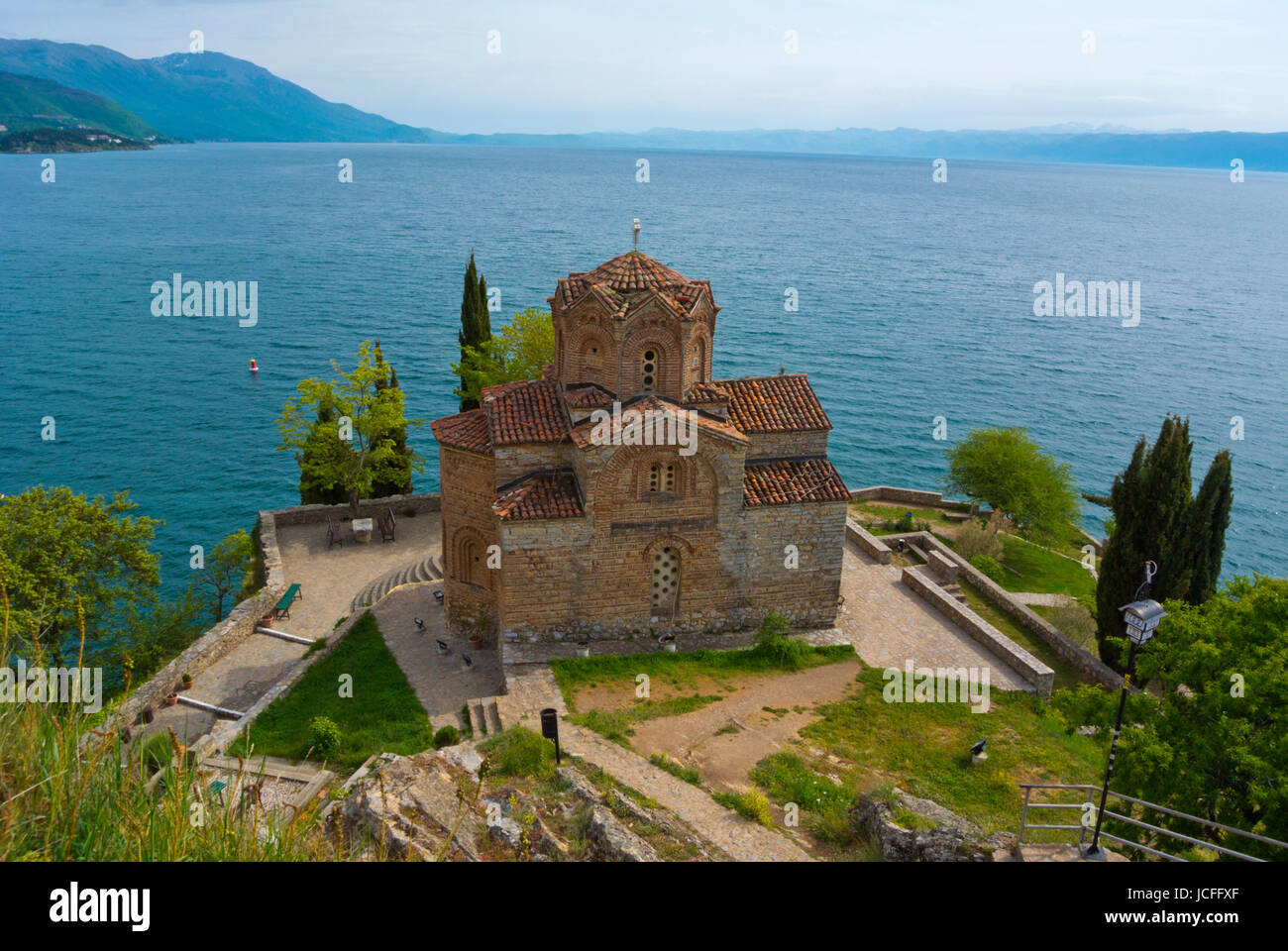 Sveti Jovan Kaneo, Saint John at Kaneo, Ohrid, Macedonia Stock Photo