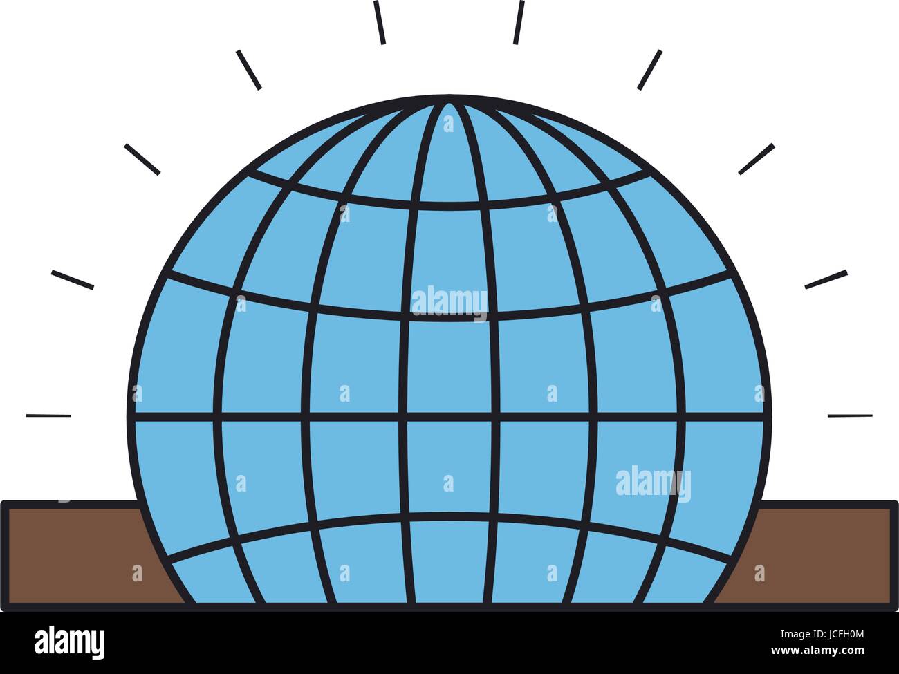 colorful silhouette closeup flat globe earth world chart depositing in ...