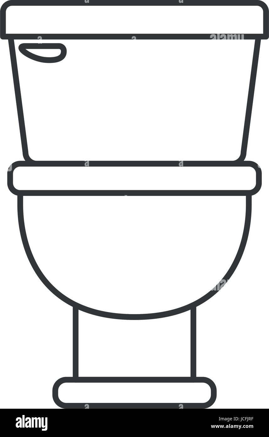 monochrome silhouette with toilet icon in front view Stock Vector Image \u0026  Art - Alamy, image size:857x1390