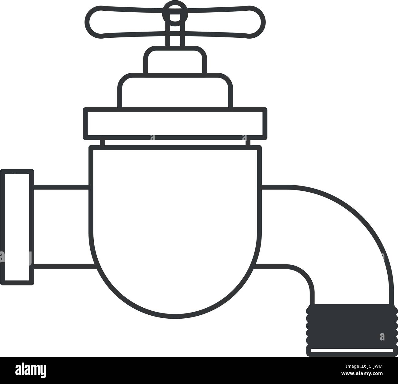 monochrome silhouette of faucet icon Stock Vector Image & Art - Alamy