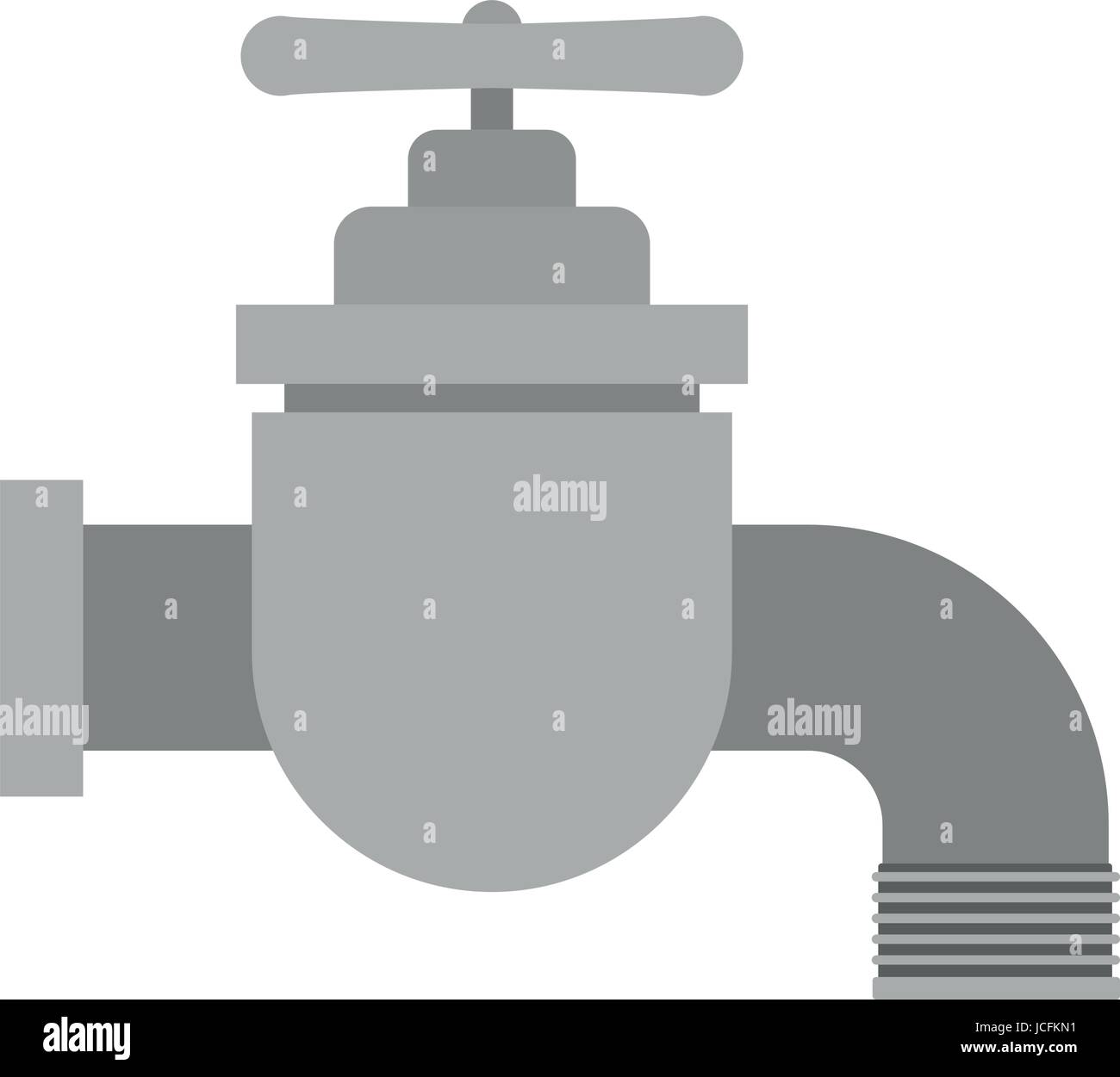 white background with color silhouette of faucet icon Stock Vector ...