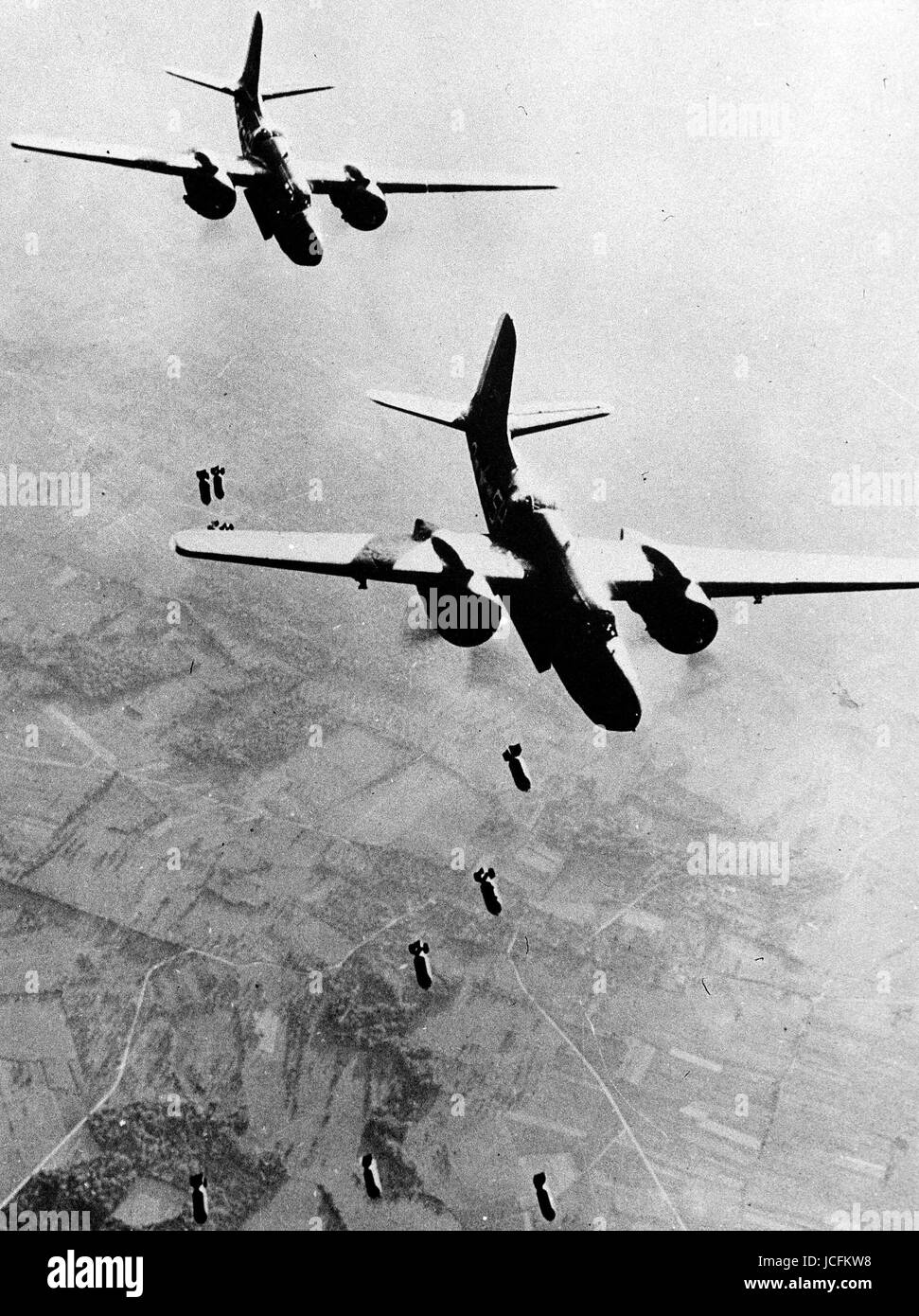 World War II  Bombing of monte Cassino, Italy.  March 15, 1944 Stock Photo