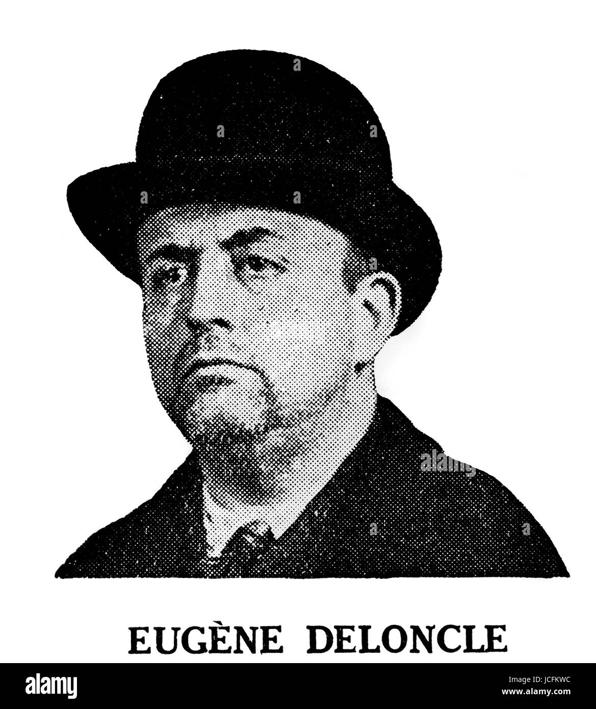 Eugène Deloncle (Brest 1890 Paris 1944).  In 1935 he founded a secret revolutionary action committee known as 'La Cagoule'. Anti-communist, anti-republican and anti-nazi, he was assassinated with his son in 1944 by the Gestapo. Stock Photo