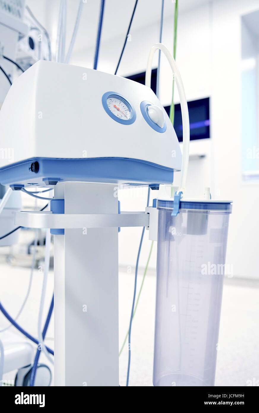 vacuum aspirator at hospital operating room Stock Photo