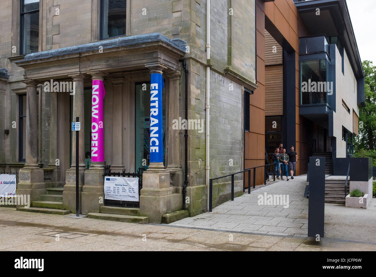 Dunfermline Carnegie Library & Galleries opened May 2017 in Dunfermline, Fife, Scotland, United