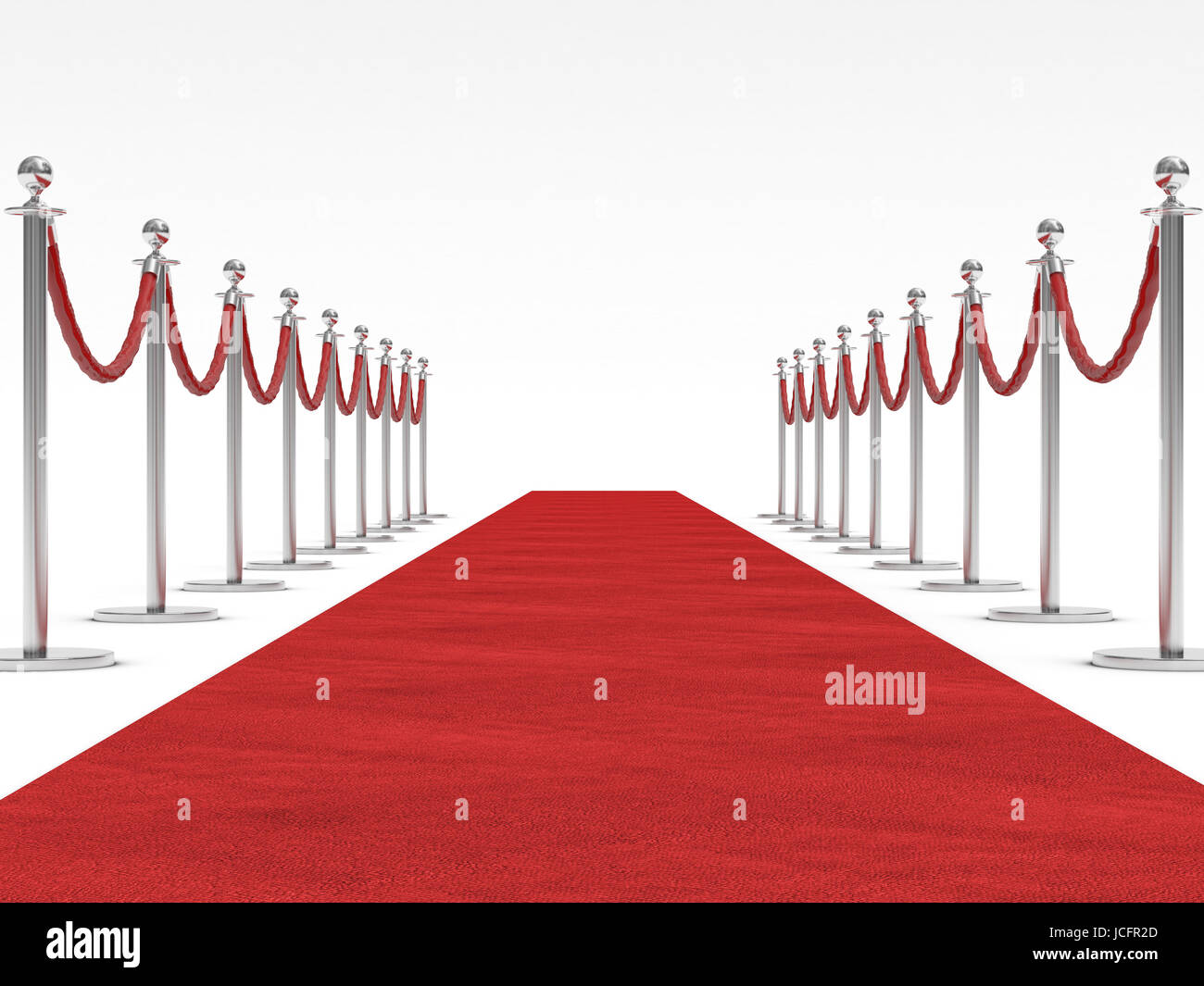 3d image of red carpet on white Stock Photo Alamy