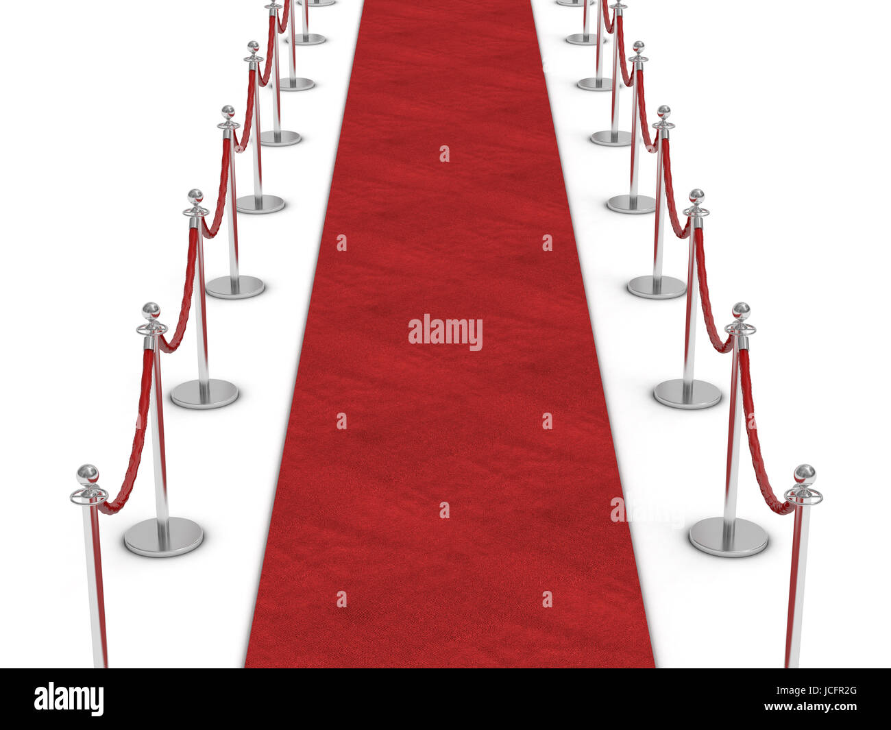 3d image of red carpet on white Stock Photo Alamy