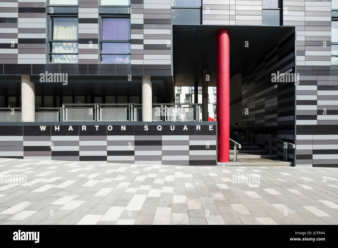 Exterior of Wharton Square new affordable housing in Edinburgh