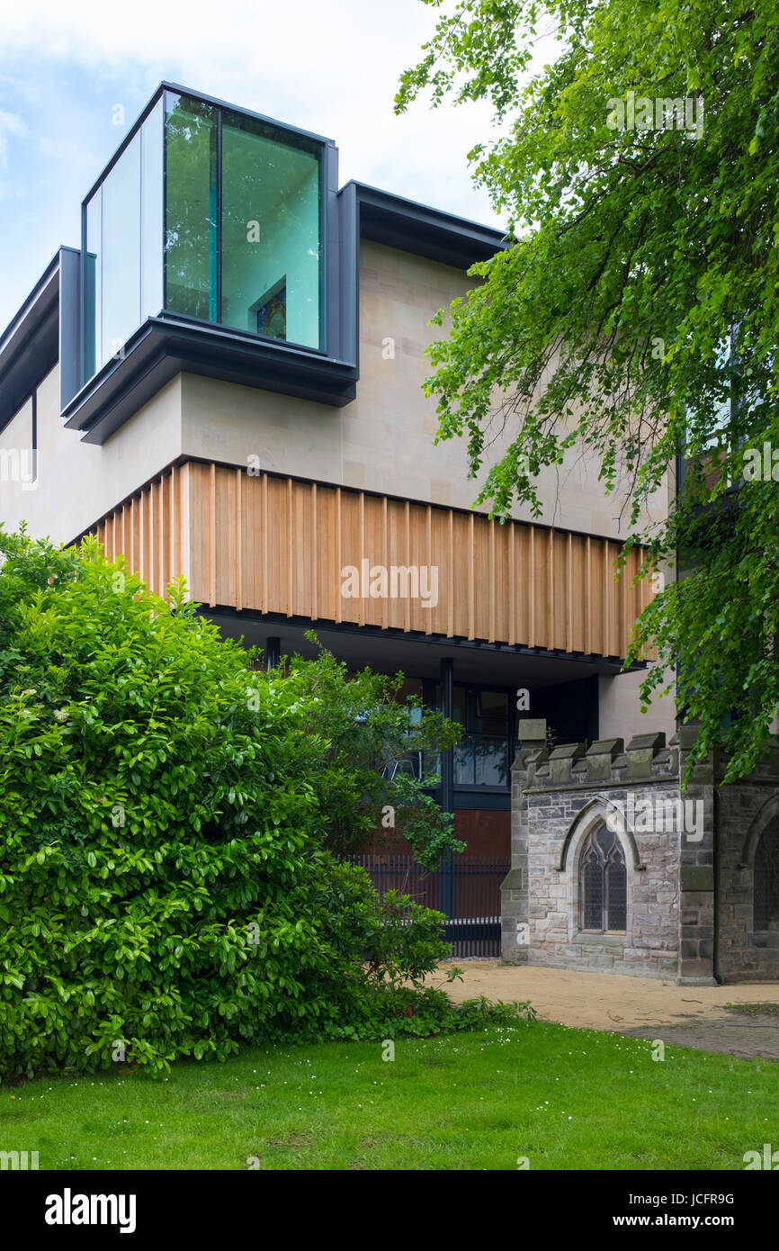 New extension to Dunfermline Carnegie Library & Galleries opened May 2017 in Dunfermline, Fife