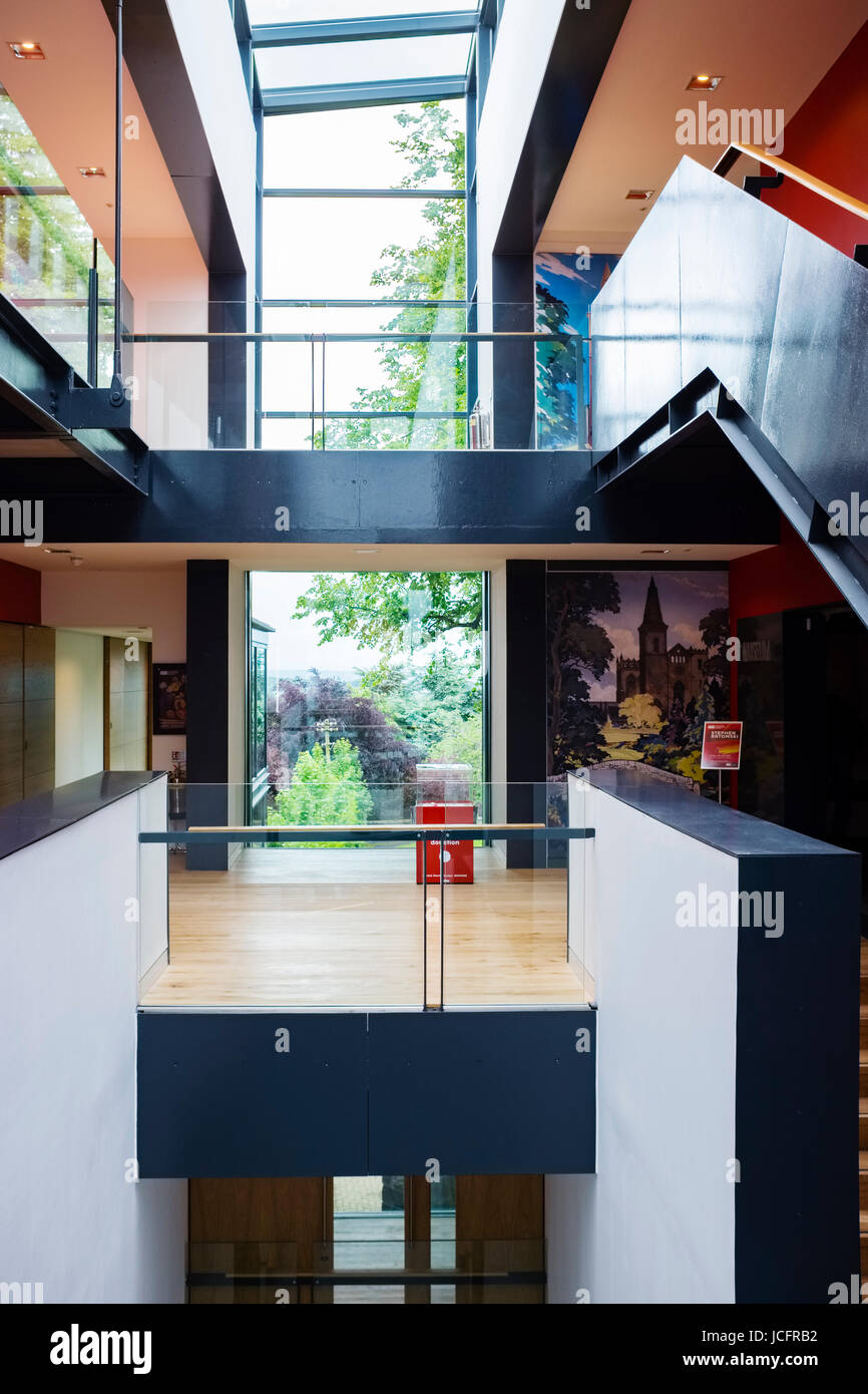 New extension to Dunfermline Carnegie Library & Galleries opened May 2017 in Dunfermline, Fife
