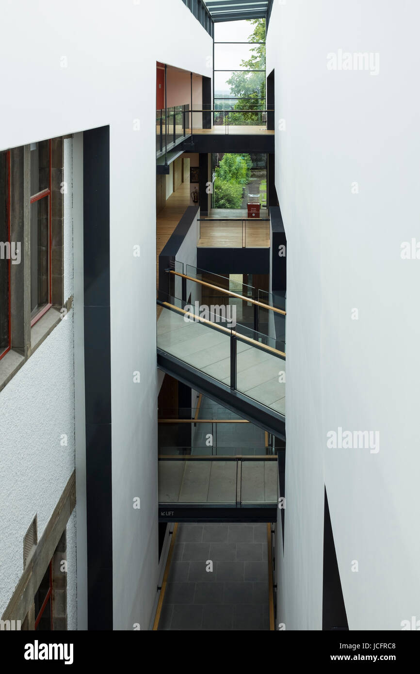 New extension to Dunfermline Carnegie Library & Galleries opened May 2017 in Dunfermline, Fife