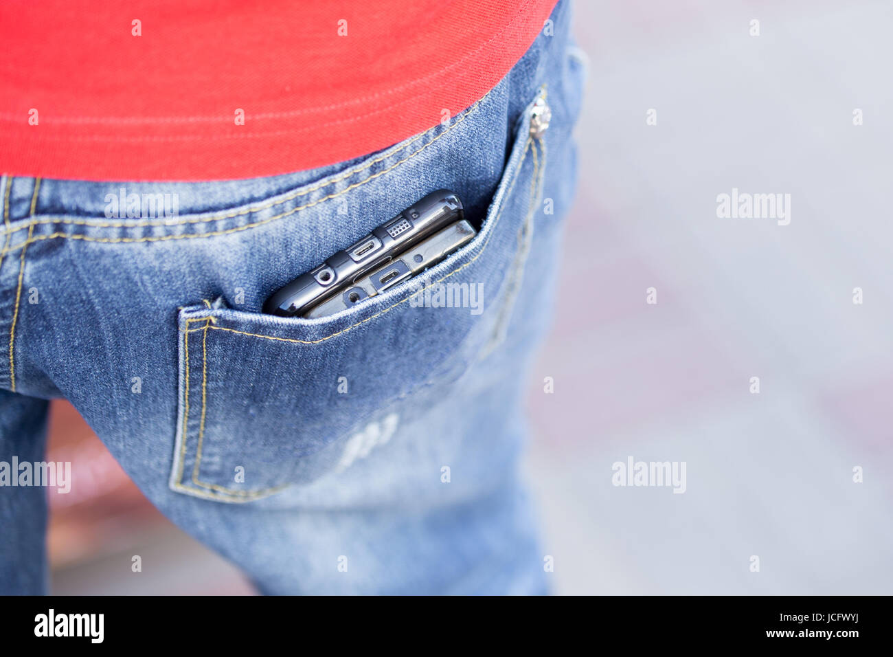Mens jeans with smartphone pocket hot sale
