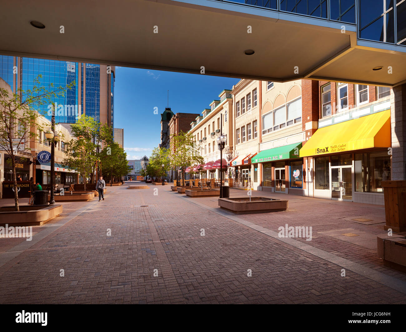 Regina downtown city scenery of Shops at Scarth street Mall. Regina ...