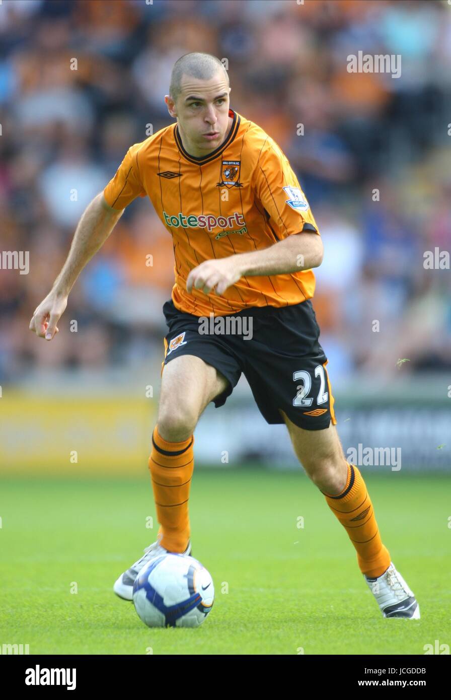 DEAN MARNEY HULL CITY FC HULL CITY V ABERDEEN KC STADIUM, HULL, ENGLAND