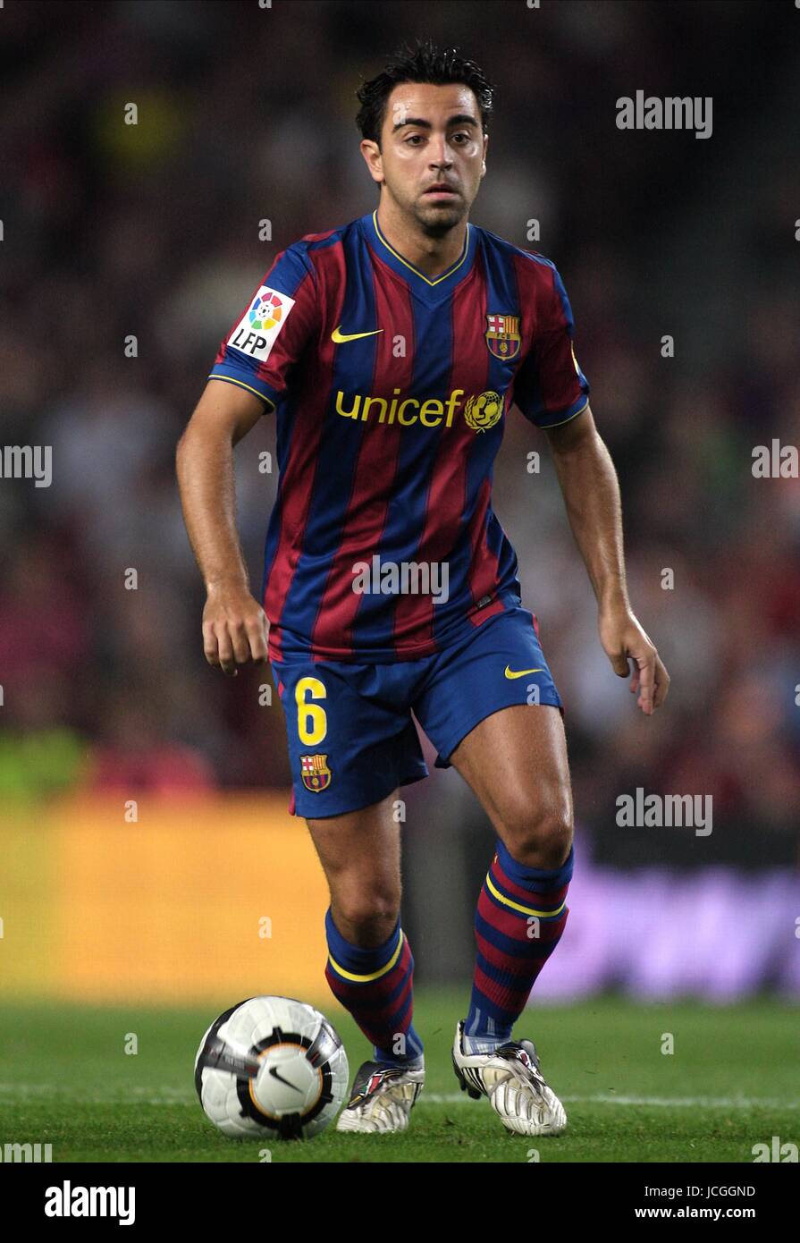 XAVI HERNANDEZ BARCELONA CF BARCELONA V SPORTING GIJON NOU CAMP