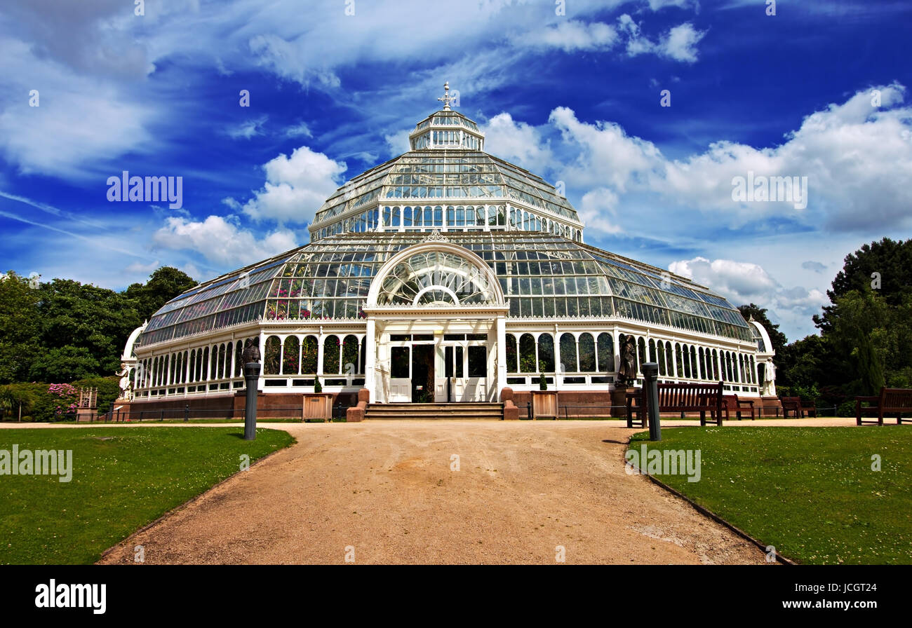 Sefton Park Palm House,Victorian grade 2 listed in Liverpool, England