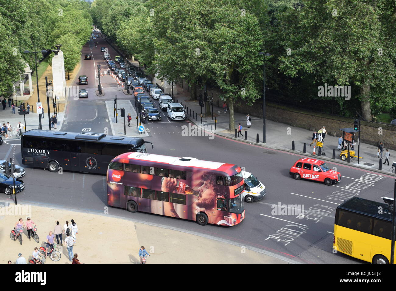 Wellington Arch and Hyde Park 2016 Stock Photo