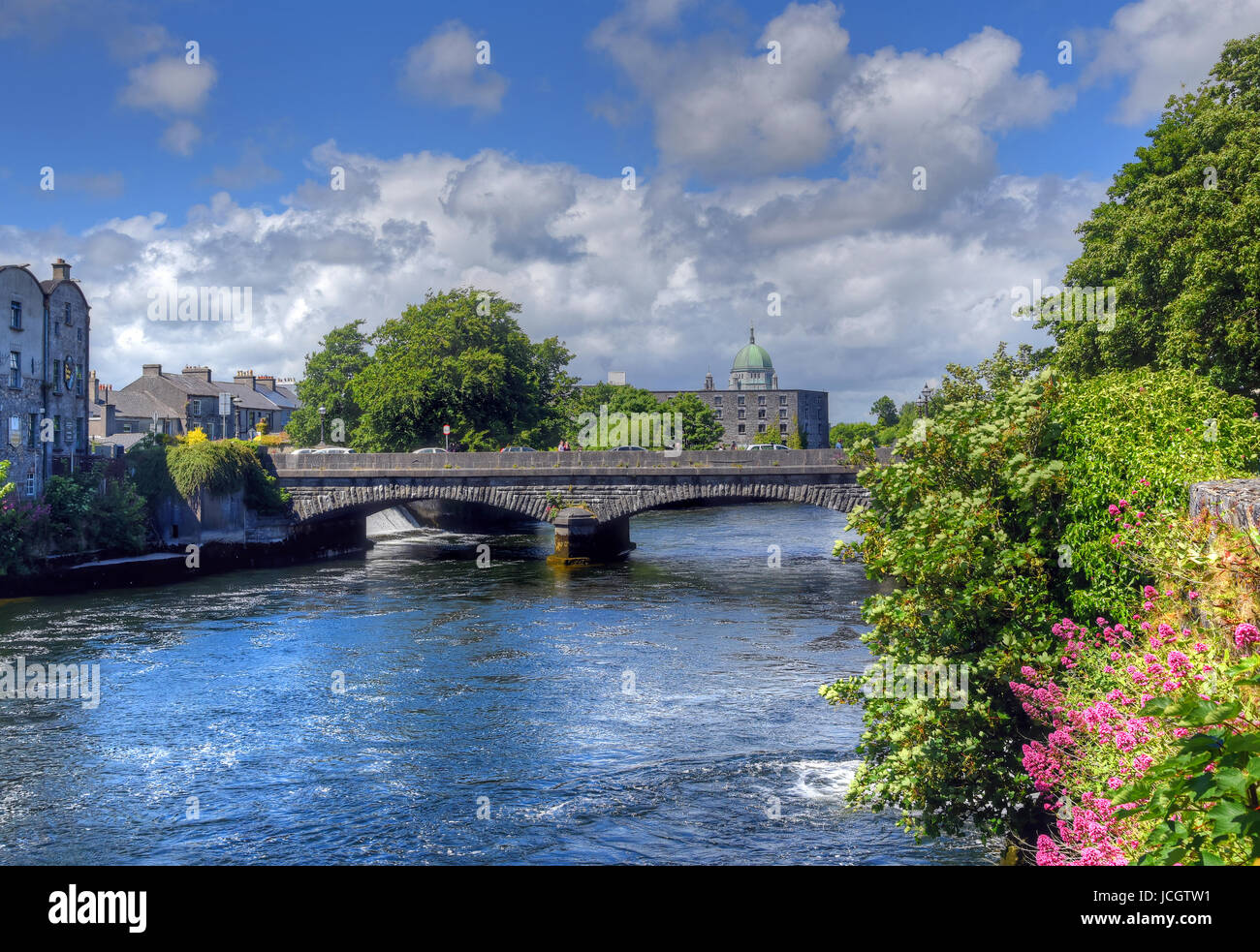 Galway, Ireland and the River Corrib Stock Photo - Alamy
