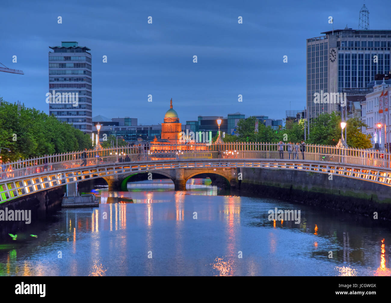 Ha Penny Bridge in Dublin, Ireland Stock Photo Alamy