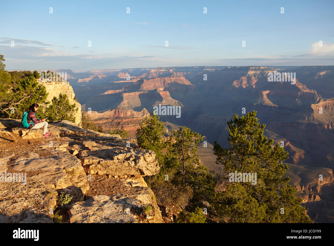 Grand Canyon seen from Yavapai point, South Rim, Arizona, United States Stock Photo