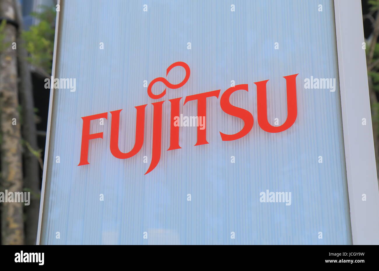 Fujitus. Fujitu is a Japanese multinational information technology equipment and services company headquartered in Tokyo Japan. Stock Photo