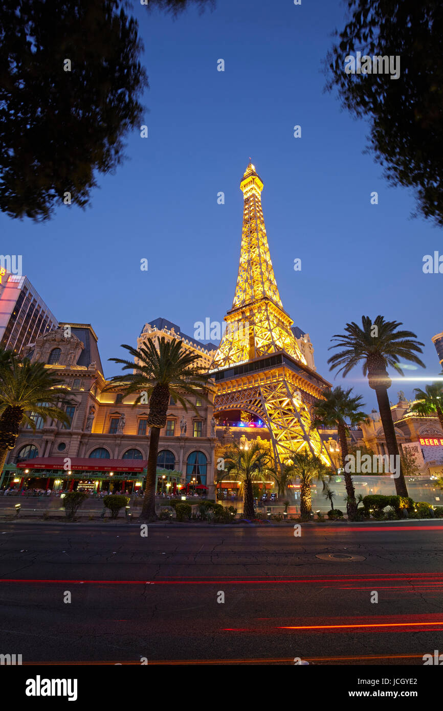 Paris Las Vegas hotel in Las Vegas, Nevada, United States Stock Photo